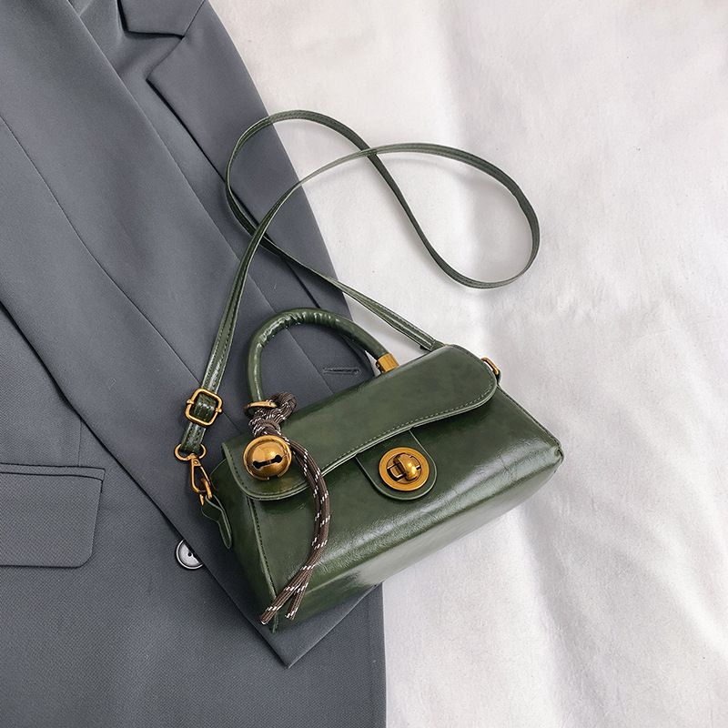 Retro Square Shoulder Bag For Women - Stylish PU Crossbody Handbag With Detachable Strap, Spacious Interior For Daily Essentials_viptrois.com