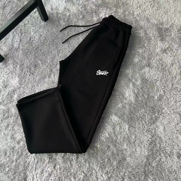 Men's Clothing Double Waist Jogging Pants Poker Embroidery Pattern Trousers Hip Hop Street Sports Sweatpant_viptrois.com