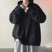 1 Hooded Turtleneck Sweater Men, Loose Fit, Lazy Style, Autumn And Winter, Japanese Retro Thick Knitted Cardigan For_viptrois.com