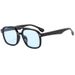 Men's Sunglasses Casual Square Double Beam Sunglasses For Men, Fashionable Driving Sunglasses Retro Trend, Versatile Flat Glasses_viptrois.com