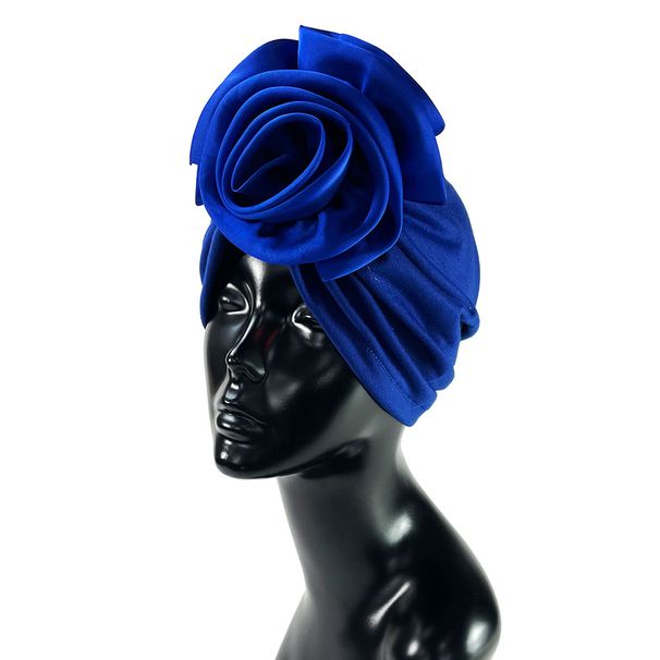 Muslim hat Fashion head cover flower decorative headscarf hat elastic bun hat woman_viptrois.com