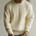 Men's Clothing Texture Sweater Base Knitwear Men's Cable Knit Sweater Autumn New Arrival Classic Preppy Style Casual Pullover For Everyday Wear_viptrois.com