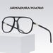 Casual Fashion All Match Wear Personality Flat Mirror Study Office Unisex_viptrois.com