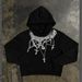 2025 American Style Zipper Sweatshirt Gothic Chain Print Hoodie Casual Jacket_viptrois.com