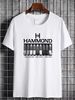 Hammond Organ Logo And Graphics Large Capacity Backpack Print Backpacks Unisex Versatile Soft Summer Top For Everyday Wear Stylish Casual Graphic_viptrois.com