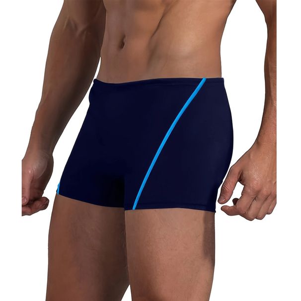 Solid Color Bar Style Boxer Men's Swimming Beach Pants Slim Anti Exposure Spot_viptrois.com