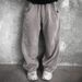 Europe, America 2026 Autumn And Winter New Retro Straight Tube Old Pocket Loose Casual Sweatpants Men_viptrois.com