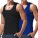 Men's Trendy Sports Fitness Vest American Style Inner Wear Hurdle Sweatshirt Multi Color For Spring And Summer Bottoming_viptrois.com