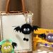 Bag Charm Celebrity Cartoon Little Monster Keychain Cute School Bag Doll Doll Pendant Plush Bat Keychain Small Gift_viptrois.com