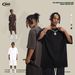 Men's Clothing Retro Solid Color T Shirt High Street Vibe Heavy Short Sleeve Loose Cleanfit Men's Top_viptrois.com