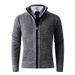 Men's Casual Zip-Up Knit Sweater Shirt - Lightweight Fall/Winter Fashion Pullover With Stand Collar (Multiple Colors & Sizes)_viptrois.com