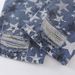 Full Print Five-Pointed Star Faded Washed Denim Straight-Leg Men's High Street Trendy Vibe Distressed Ripped Wide-Leg_viptrois.com