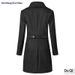 Loom Loom Manufacturer Wholesale M-4XL Export Large Size Men's Double-Breasted Mid-Length Hollow 3D Trench Wool Coat_viptrois.com