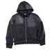 Men's Hip-Hop Hooded Zip-Up Sweatshirt – Starry Rhinestone Streetwear (XS-4XL, Oversized Fit, Cotton-Poly Blend, Black/Blue)_viptrois.com