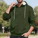 Cross-border European American Men's Casual Pullover Jacquard Solid Color Hooded Embroidered Sports Thickened_viptrois.com
