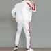 Sports Suit Men's Autumn Clothing Reflective Strip Suit Sweater Suit_viptrois.com