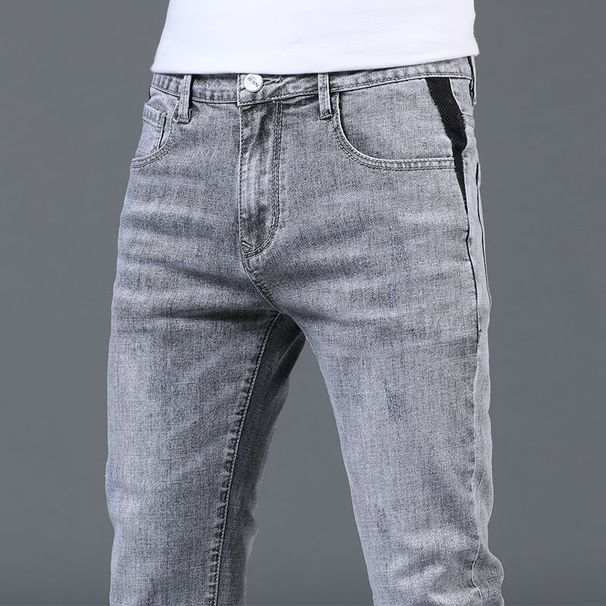 High Comfort Jeans For High-end Men, Loose Slim Fit, Thick And Casual Long Pants, Winter Plush 2025 New Style_viptrois.com