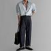 Men's Clothing Striped Long Sleeved Shirt Men's Spring And Summer Light Mature Style Casual Non Iron Blue Light Sun Protection Shirt_viptrois.com