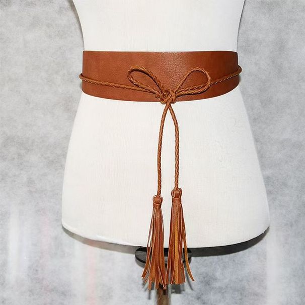 New Hot Selling Belt, Popular European And American Decorative Women's Belt, Waist Seal, Tassel Wide Belt, Belt For Women_viptrois.com
