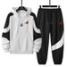 Men's Clothing Sports Suits For Men Style For Spring And Autumn, Trendy Youth, Handsome, Fashionable, Casual, Contrasting Colors, Two Piece Suits_viptrois.com