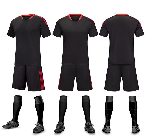 Men's Clothing uniforms suits spot match uniforms student short-sleeved training suits DIY printed number football clothes_viptrois.com