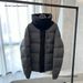 Pure Madeira Down Black Warrior Solid Color Hooded Short Unisex Puffer Jacket Men's Coat_viptrois.com