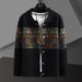 Men's Casual Cardigan Sweater – Spring & Autumn Lightweight Knit (Khaki/Black, M-5XL)_viptrois.com