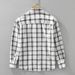 Checkered Fresh Long Sleeved Shirt For Men, Fashionable And Versatile, Artistic And Casual Loose Top_viptrois.com