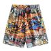 Men's Clothing New Men's Street Fashion Hawaiian Holiday Style Casual Pants Full Version Printing Cross Border Shorts Men_viptrois.com
