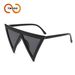 Two Circles New Oversized Inverted Triangle Frame Sunglasses Trend Party Funny Sunglasses T1339_viptrois.com