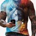 2025 New Animal Pattern Printed Lion Digital Printing European And American Street 3D Printing Ice-sensation T-shirt_viptrois.com