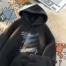 American Versatile Plus Size Hooded Sweatshirt Men's Spring New Item Ins Trendy Brand Loose Casual Graffiti Printed_viptrois.com