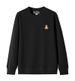 Fashionable Loose-fit Crewneck Sweatshirt, Street-style Autumn And Winter Top, Versatile Casual Outdoor Sweatshirt, FOX_viptrois.com