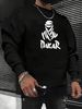 Men's Loose Casual Fashionable Letter Pattern Printed Round Neck Long Sleeved Pullover Hoodie For Autumn And Winter_viptrois.com