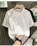 Fashion Light Luxury Men's T-Shirt Short Sleeve Star Print Diamond High End Half Sleeved Top_viptrois.com