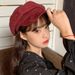 Suede Women, Autumn And Winter Korean Style Duckbill Octagonal Hat, British Beret, Solid Color Artist Hat For Men_viptrois.com