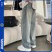 Men's Classic Washed Straight-Leg Jeans - Relaxed Fit, Light Blue Denim For Casual Wear (Available In Plus Sizes)_viptrois.com