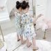 Mother & Kids Girls summer dress 2024 new style children's 6 years old Korean version princess skirt chiffon floral skirt trend_viptrois.com