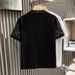 European Fashion Brand Men's Short Star Rhinestone Internet Celebrity Hot Item High-End Niche Half Sleeve T-Shirt_viptrois.com