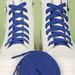 Polyester Plain Weave White Shoelaces Colorful Flat White Sneaker Laces_viptrois.com