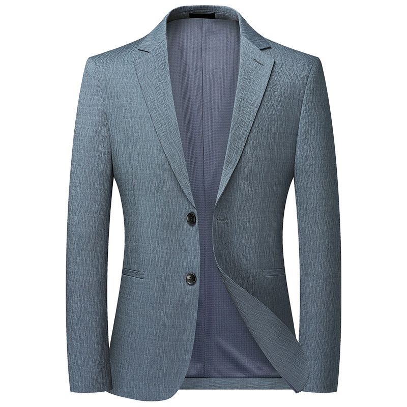 Men's Clothing Spring and Autumn Thin Men's Suit Slim Elastic Non iron Jacquard Small Suit Casual Single Western Men_viptrois.com