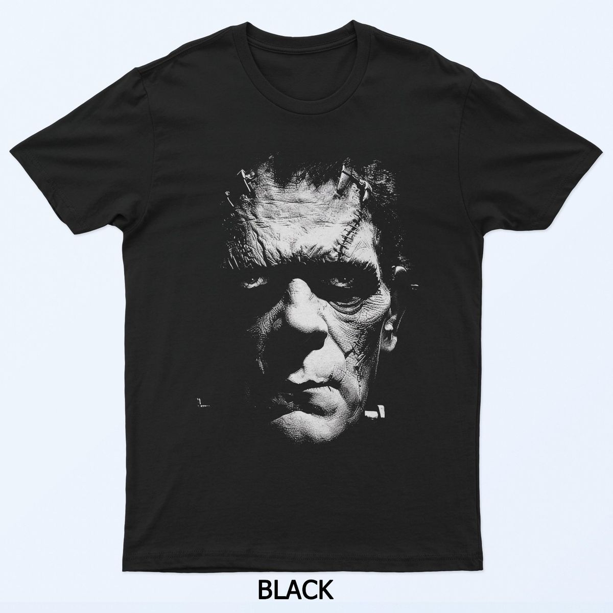 Frankenstein Portrait Classic Halloween Monster Horror Movie T-Shirt Mens Womens Tees Top_viptrois.com