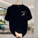 Heavyweight Trendy Brand Pure Cotton Printed Men's Short Sleeve T-shirt 2026 New Summer Hot Trend Casual Round Neck Tee_viptrois.com