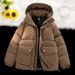 Winter New B-shaped Full Printed Cotton Jacket Men's Hooded Slim Fit Youth Thick Casual Warm Bread Jacket_viptrois.com