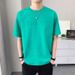 Trendy Men's Steel-printed Summer T-shirt New Loose Short-sleeved T-shirt Half-sleeved Crew Neck Casual Top_viptrois.com