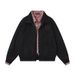 Baseball Plaid Two-Piece Suede For Women Spring And Autumn Design Sense Niche American Style Lazy Chic Jacket_viptrois.com