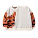 Halloween Pumpkin Sweater – Playful Jack-O'-Lantern Jacquard Pullover For Teens & Young Adults (S-XL, Cream)"_viptrois.com