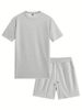 Men's Clothing Hot Sale Waffle Texture Short Sleeved Shorts Suit For Men Summer Thin Quick Drying Breathable Fitness Running Suit_viptrois.com