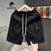 Men's Casual Drawstring Waist Shorts Style Summer Zipper Large Pocket Outdoor Sports Pants Versatile New_viptrois.com