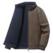 Men's Reversible Bomber Jacket, Lightweight Polyester Workwear Coat For Business Casual & Daily Wear (Black, Army Green, Beige, Coffee)_viptrois.com